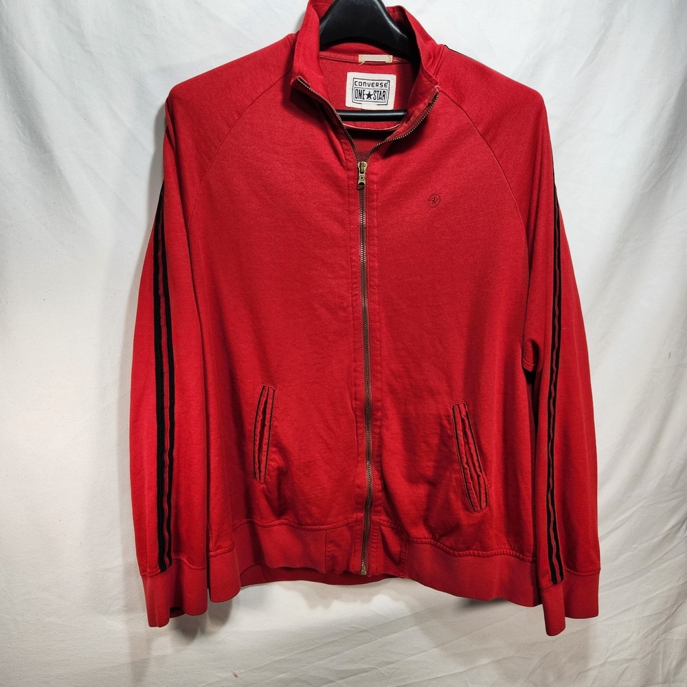 Converse One Star Mens Jacket Size 2XL Red